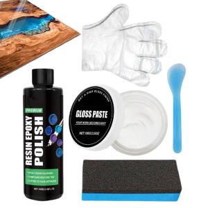 Resin Polishing Kit Multifunctional Rubbing Compound Resin Polish Compound Remove Scratches From Epoxy Projects For Counters