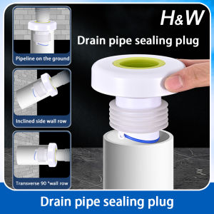 H&W Drain pipe sealing plug Plastic+Silicone Material efficient deodorization drain pipe deodorization plug