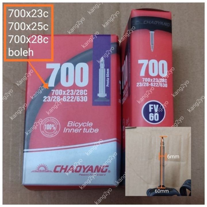 FengCan Fahrradschlauch 700x25-32C - 28 Zoll Butylschlauch Mit Presta Ventil