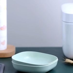 จาน จานข้าว จานฟางข้าวสาลี ขนาด13cm จานมินิมอล จานขนาดมินิ ใส่ผลไม้ ใส่ขนม จานใส่อาหาร