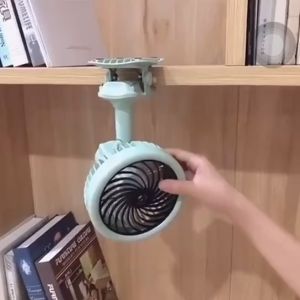 5000mah Clip fan Mist spray  Automatic Shaking Head Mini desktop fan Rechargeable Portable Silent fan USB rechargeable three-speed air volume adjustme for School office baby stroller