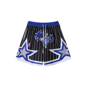 American Retro Summer Best Selling Lightning Embroidery Shorts Breathable Sport Casual Magic Team Inner Lined Ball Pants