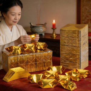 JIALUO | Gold and Silver Ingot Paper for Making Offerings