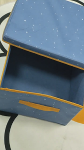 Flip-Top Foldable Storage Box With Cover Dustproof Large Capacity Fabric Clothes Organizer Wardrobe Organizer Penyimpanan serpihan