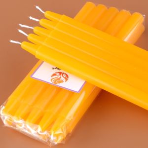 Home Use Red And White Dry Bowl Candle for Emergency Lighting Thin Long Rod Smokeless Odorless Festival Offering Disaster Prevention