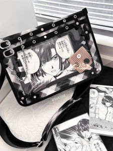 Original Design Large Capacity Shoulder Bag Womens Crossbody Bag Banana Home Star Link Checkered Pattern Casual Handbag