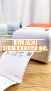 เครื่องปริ้นใบปะหน้าพัสดุ เครื่องพิมพ์ฉลากสินค้า รุ่น AE241 เครื่องพิมพ์ความร้อน ฉลากสินค้า ไม่ใช้หมึก Thermal Printer