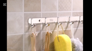 304 Silver Stainless Steel Accesories  Hardware Set Towel Rail Paper Holder Robe Hook Bath Rack Shel