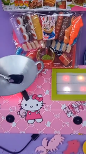 Mainan Anak Perempuan Cewek Masak-masakan Kompor LED Bisa Dicas - Set Belajar Masak Terbaru dengan Tambahan Mainan [Toys]