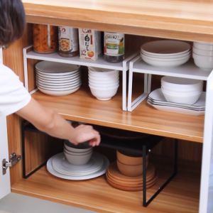 SG Multi Tier Kitchen Counter Top Storage Rack Stackable Toaster Pots Storage Rack Tea Coffee Organiser Rack White By Thehomeshoppe