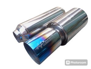 knalpot mobil racing knalpot racing mobil hipower biru dan resonator kapsul