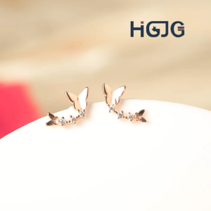 Bông Tai Bạc Nữ HGJG Bạc 925 Dễ Thương Dáng Dài Đeo Hằng Ngày Đi Chơi Phong Cách Thanh Lịch