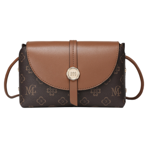 Fashionable Vintage Small Crossbody Bag Womens Shoulder Bag Embroidered Floral PU Leather Medium Hardness Daily Use Bag