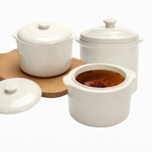 Buddha Jumps Over the Wall Ceramic Steam Pot with Lid