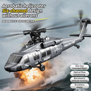 JJRC U9901 6CH RC Helicopter With Brushless Motor Altitude Hold Optical Flow One Key Takeoff 3D Roll Helicopter Model toys