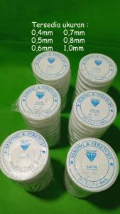 Senar Elastik Crystaline 1 Slop 10Pcs: Aksesoris Manik Manik Kerajinan Tangan DIY