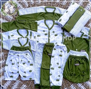 baju bayi set baru lahir perempuan laki-laki lucu