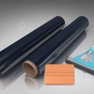 Elegant Durable Window Tint Sticker with UV Protection and Free Squeegee