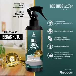 COD Obat Anti Kutu Kasur Racoon Bed Bugs Killer / Tungau / Kutu Busuk Tahan 6 Bulan Dengan 1x Pemakaian