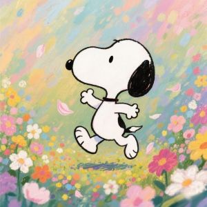 KAYOU | Tranh Thêu Kim Cương Snoopy Hình Trái Tim Hồng Dễ Thương Phong Cách Cổ Điển Tranh Hoạt Hình DIY Bộ Dụng Cụ Hoàn Chỉnh Trang Trí Tường Phòng Trẻ Em Hoàn Hảo Dành Cho Người Yêu Snoopy