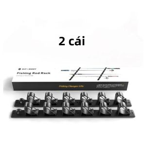 QAJTAO Giá Đỡ Cần Câu 6 Vị Trí Ngang/Phiên Bản Kẹp Treo Trên Đỉnh Đa Năng Cấu Hình Cần Câu Luyatai