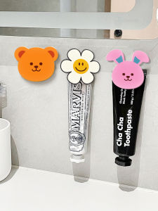 ตู้ครีมล้างหน้าอะคริลิกติดผนังสไตล์การ์ตูนน่ารักสำหรับห้องน้ำแบบไม่ต้องเจาะ ช่องใส่ยาสีฟัน ตู้ครีมล้างหน้าแบบไม่ต้องเจาะ