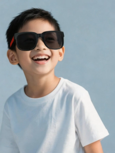 [🚚จัดส่งจากกรุงเทพฯ] 1 คู่แว่นตากันแดดสำหรับเด็ก 3-12 ปีแว่นตากันแดดแฟชั่นพับได้สำหรับเด็กชายสาว