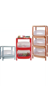 Kệ nắp 1 2 3 tầng nhựa VIỆT NHẬT - Đựng đồ đa năng úp chén bát rau củ đồ nhà bếp - 5552