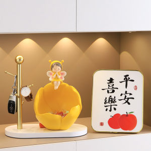 Cartoon Cute Home Entrance Hallway Shoe Cabinet Key Storage Rack Decorative Living Room TV Cabinet Resin Nordic Style Decor