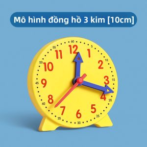 JIEXI | Mô Hình Đồng Hồ Giáo Dục Ba Kim Đồng Bộ Công Cụ Dạy Học