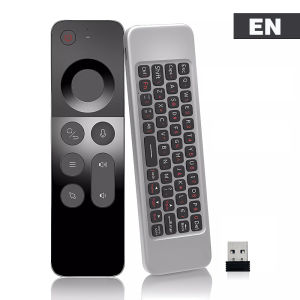 MRSVI Universal Voice Air Mouse Remote Control W3 2.4G Simple Handheld Mini Wireless Keyboard for Android TV BOX Windows PC