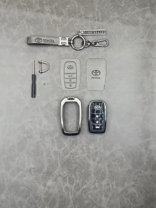 METAL Case Cover Sarung Kunci Remote Smartkey Mobil Toyota FORTUNER ZENIX TYPE Q spp
