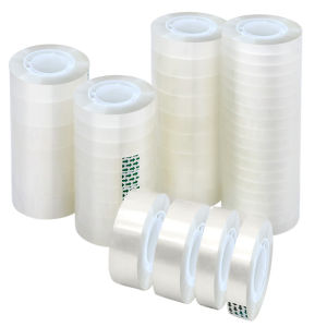 Transparent Narrow Tape Stationery Adhesive Strip for Crafts Children Students Office Packaging Sealing Flower Shop Bouquet Fixing Cutting Machine Repair