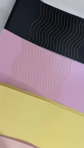 Kertas Buket Bunga Motif List Gold Cellophane Flower Wrapping Bouquet Paper Varian List Gold Florist KB067