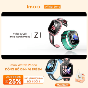 Đồng Hồ Thông Minh Trẻ Em Lắp Sim imoo Z1 Gọi Điện Thoại video call HD/Định Vị GPS Chính Xác/4G Smartwatch/Kháng Nước