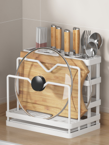 MINGZHIYIFAN | Multifunctional Knife Chopsticks Cutting Board Organizer