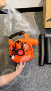 EBV260 2-Stroke Gasoline Leaf Blower Powerful Handheld Gas Leaf Blower for Lawn Care Dust Removal and Snow Blowing