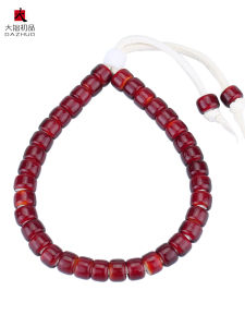 Goros Disciple Village Field Studio T&Y Red Date Lacquer Bead Bracelet 7mm Couples Fashion Jewelry Customizable Length