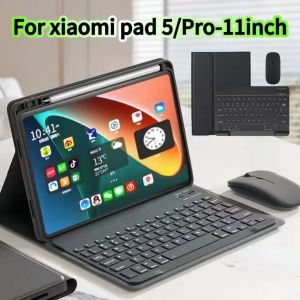 Case For Xiaomi Pad 5 11inch keyboard cover  Case ForXiaomi Pad 5 Pro 11inch Wireless Bluetooth removable keyboard cover