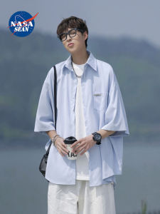 Wassup Panda Japanese Style Ice Silk Short Sleeve Mens Casual Loose Fit Summer Fashionable Half Sleeve Shirt Polyester