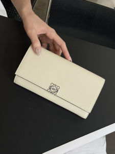 SIFULUN | Fashion Minimalist Palm Grain Leather Long Flap Wallet Multiple Card Slots
