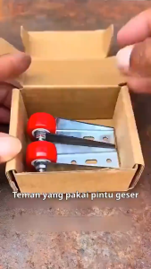 Roda Penopang Sliding Bawah Pintu 2PC / Roda Pintu Geser Universal / Roda Bawah Pintu Geser Baja Tahan