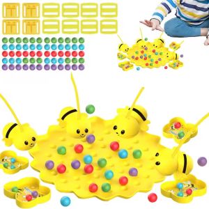 Multifunctional Fishing Toys Little Bumblebee Board Game Puzzle Interactive Educational Toys For Kids Gift Family Game