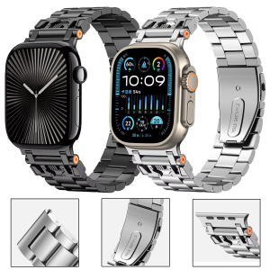 Dây đeo cao su Armor cho Apple Watch Ultra 3 2 Band 49mm 46mm 45mm 44mm 42mm Vòng đeo tay sang trọng cho iWatch Series 11 10 9 8 7 6 4 SE3