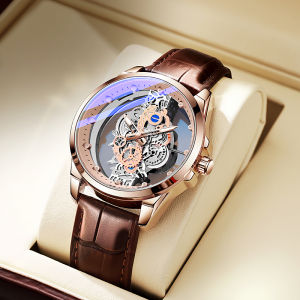 TPW Hot Trendy Fashion Wholesale Men Golden Skeleton Automatic Quartz Wrist Watches Luxury 2024