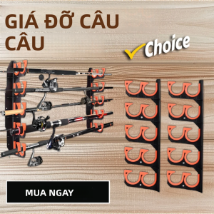Giá Đỡ Cần Câu Gắn Tường 2 Chiếc Với Đệm Bảo Vệ Mềm Giá Để Cần Câu Nhà Để Xe Giá Để Cần Câu Gắn Trần Ngang