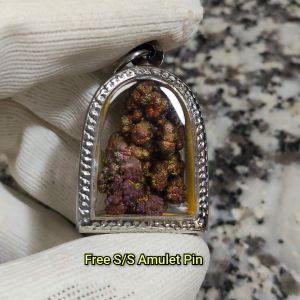 Colorful Leklai Pendant 彩色力泥吊坠 Leklai Amulet 马来西亚力泥 100% Natural Leklai Malaysia