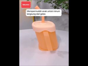 Sakumini Declining Curve Straw Cup Botol Minum Sedotan Miring