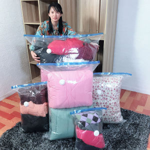 Electric Pump Thickened Cotton Quilt Vacuum Storage Bag Set King Size Compression Bag for Clothes And Bedding Organization