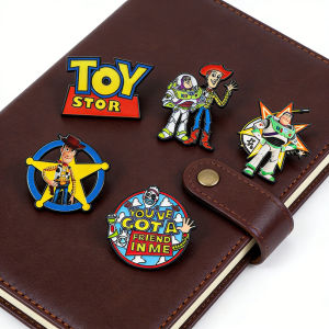 DIANSHIFANG | Creative Cartoon Metal Pin Woody Character